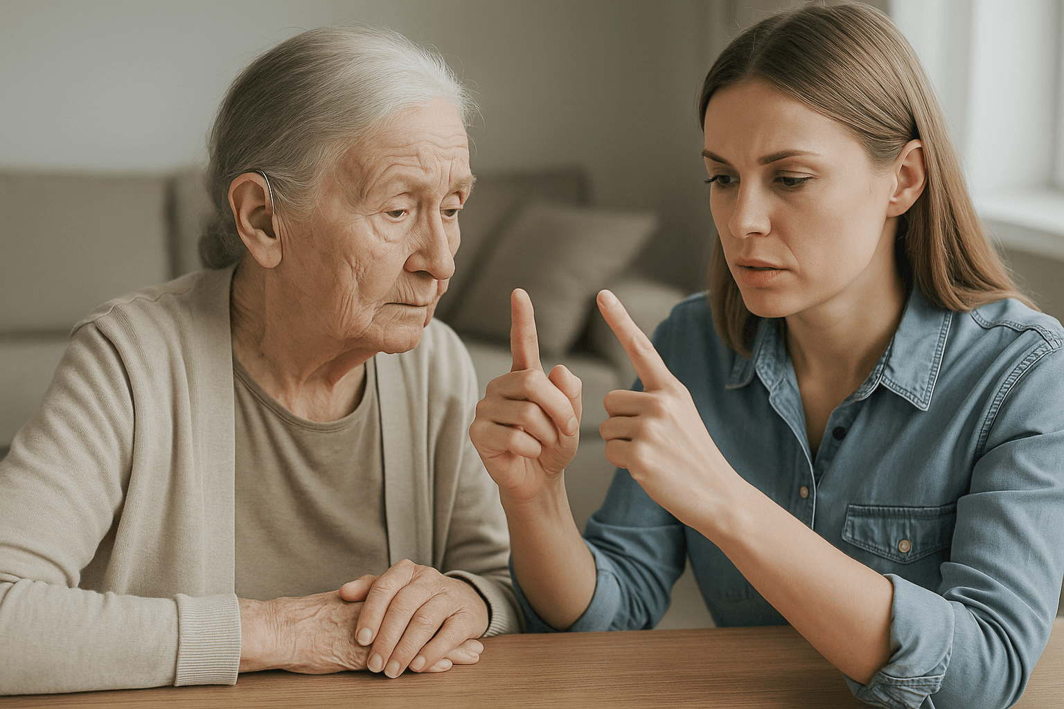 Особенности ухода за пожилыми людьми с глухотой