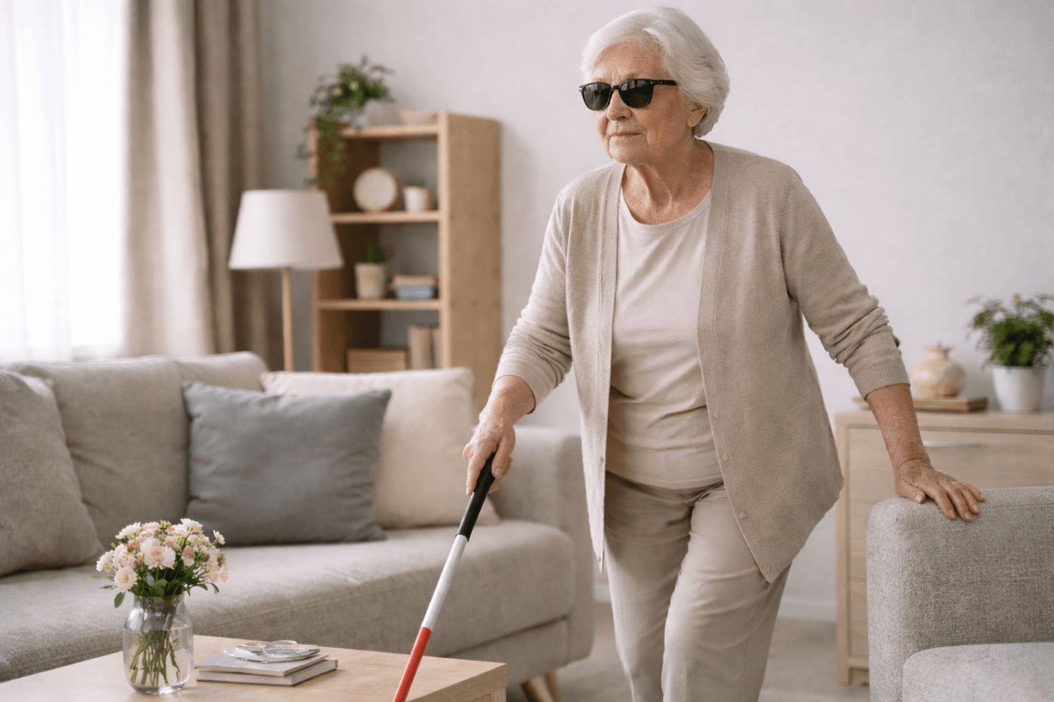 Як організувати побут для літньої людини з обмеженим зором