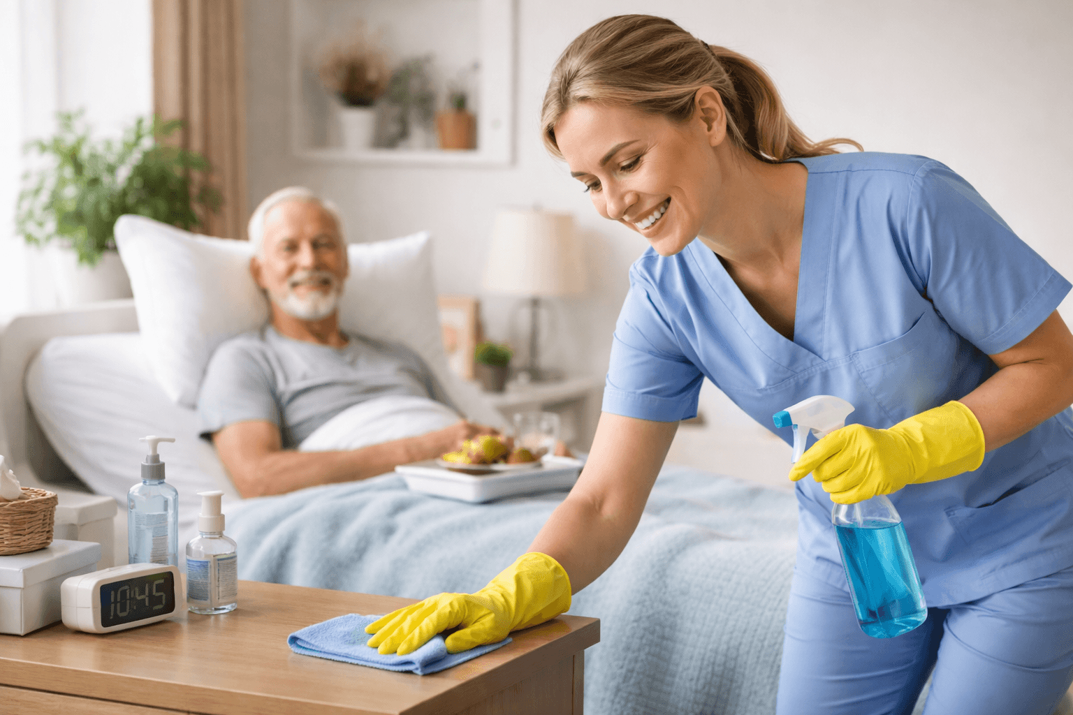 Як підтримувати чистоту у кімнаті лежачого пацієнта?